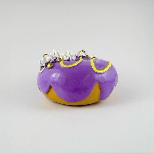 Purple and Gold Donut 🍩 - Alice Jane Art & Prints