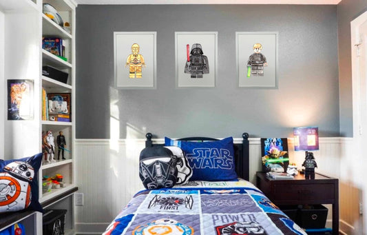 Star Wars Luke Skywalker Lego Print - Alice Jane Art & Prints