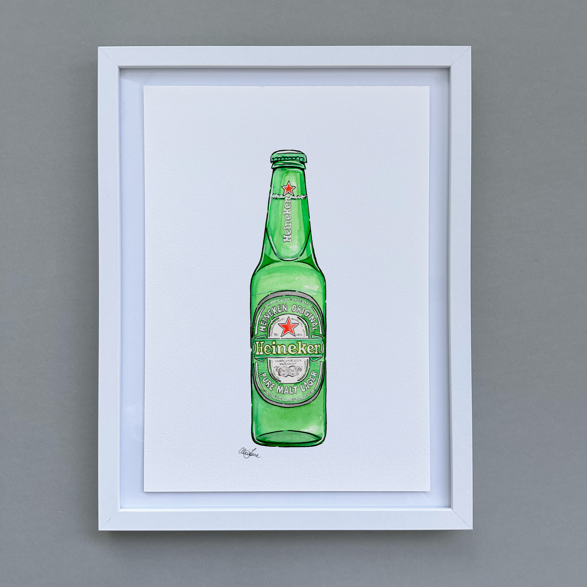 Heineken Print - Alice Jane Art & Prints