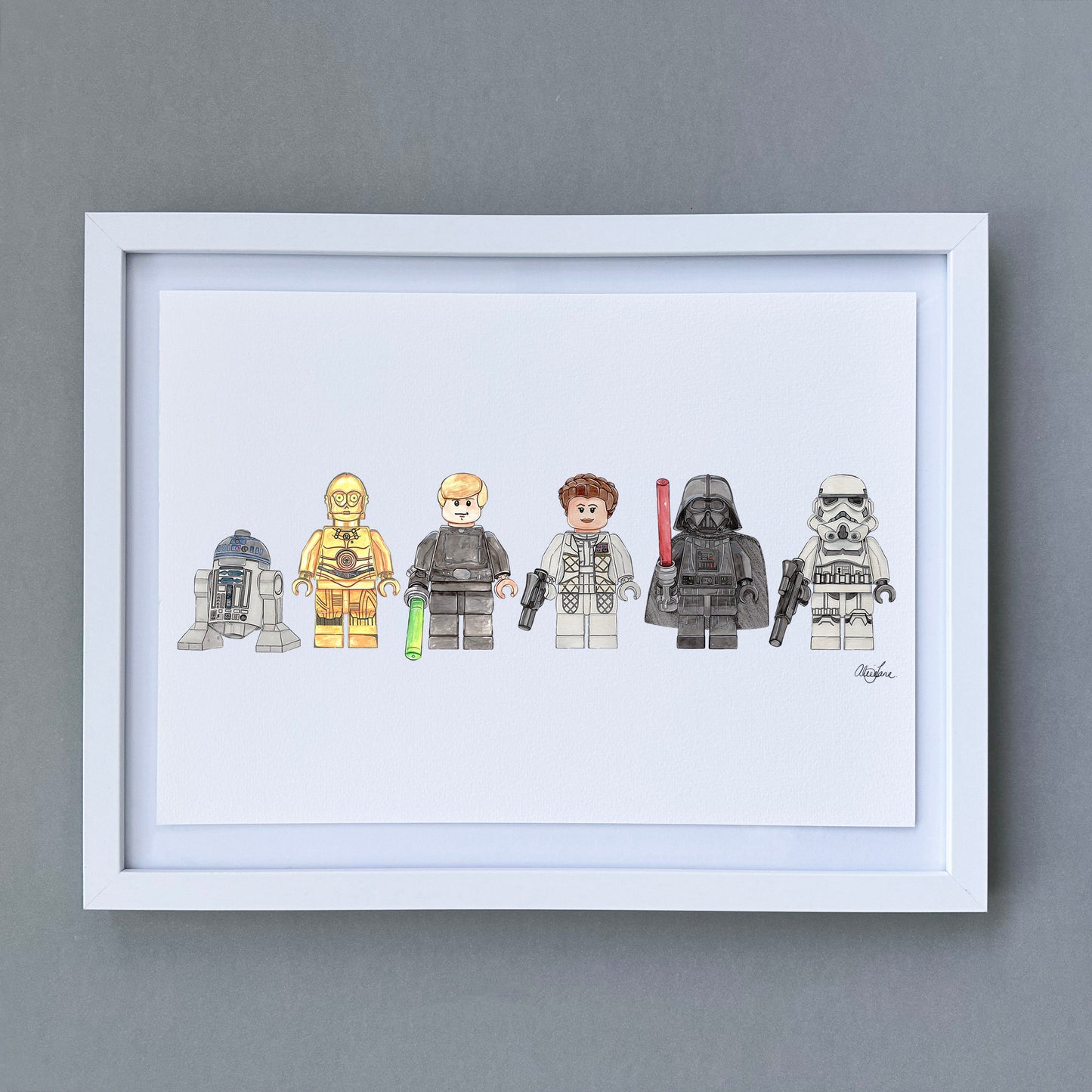 Star Wars Lego Characters Print - Alice Jane Art & Prints