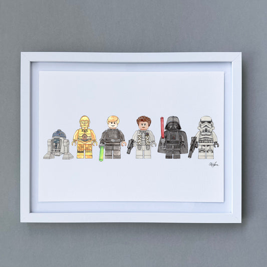 Star Wars Lego Characters Print - Alice Jane Art & Prints