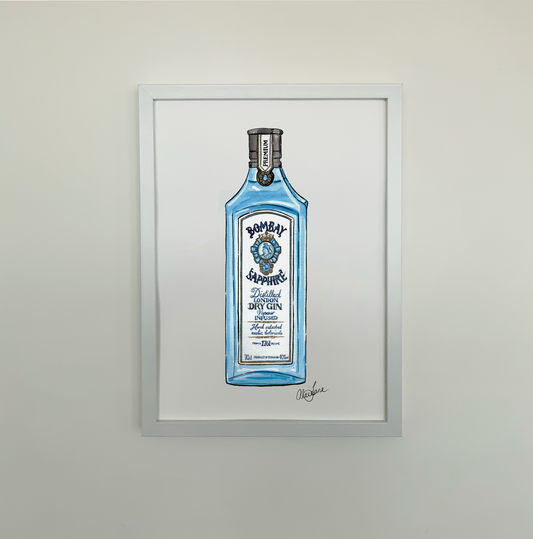 Bombay Sapphire Gin Print - AliceJane
