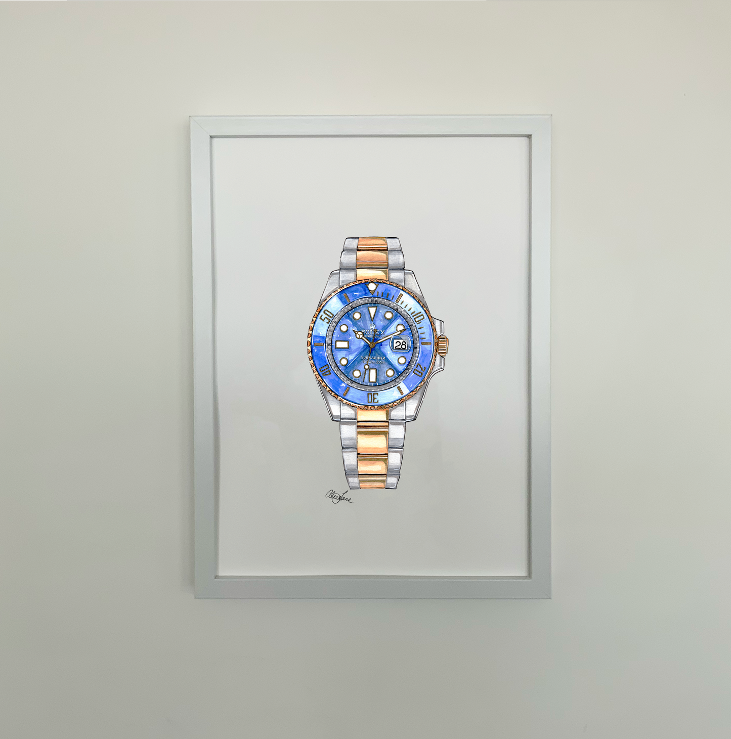 Rolex Submariner Watch Print - Alice Jane Art & Prints