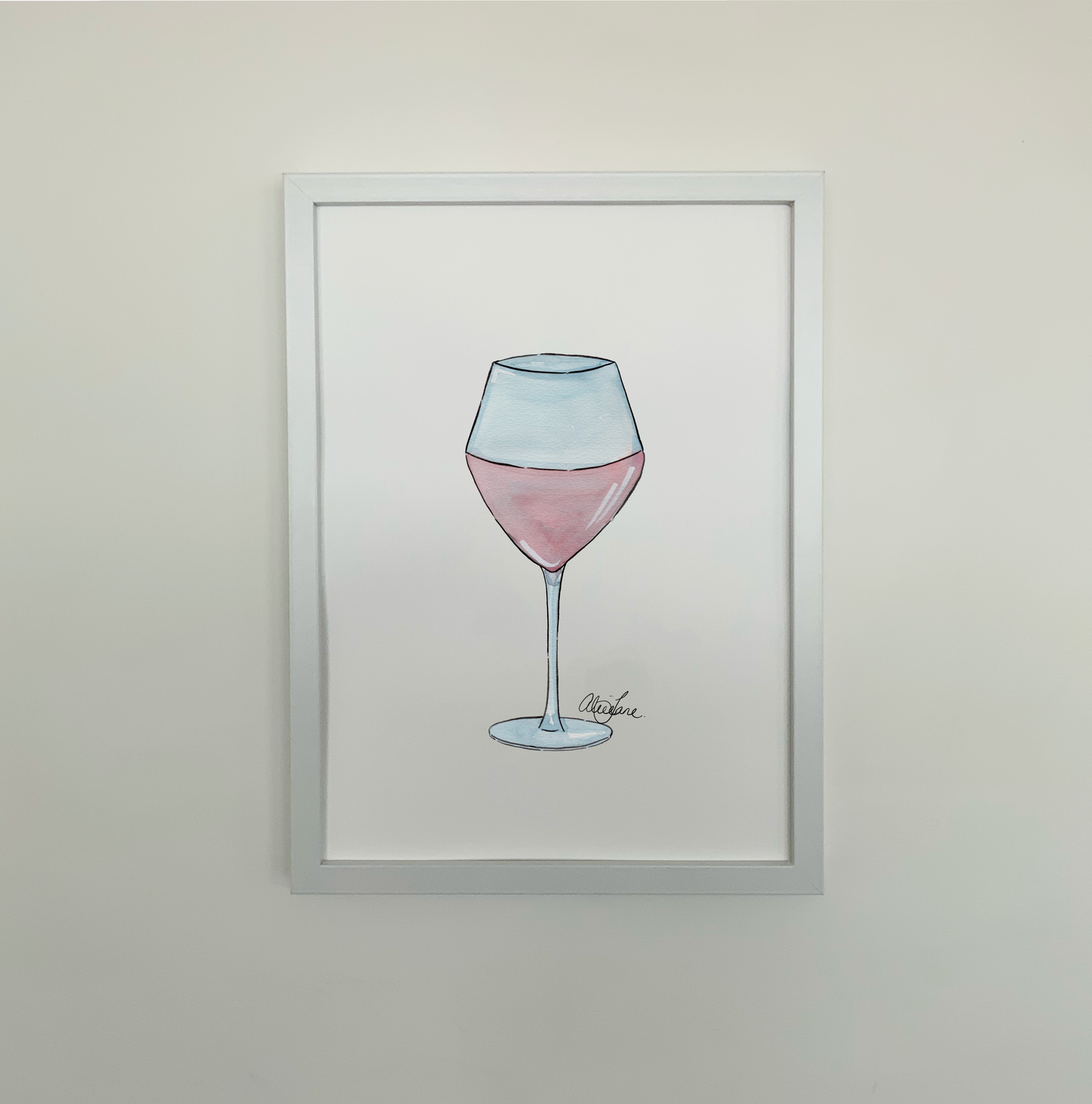 Rose Wine Print - AliceJane