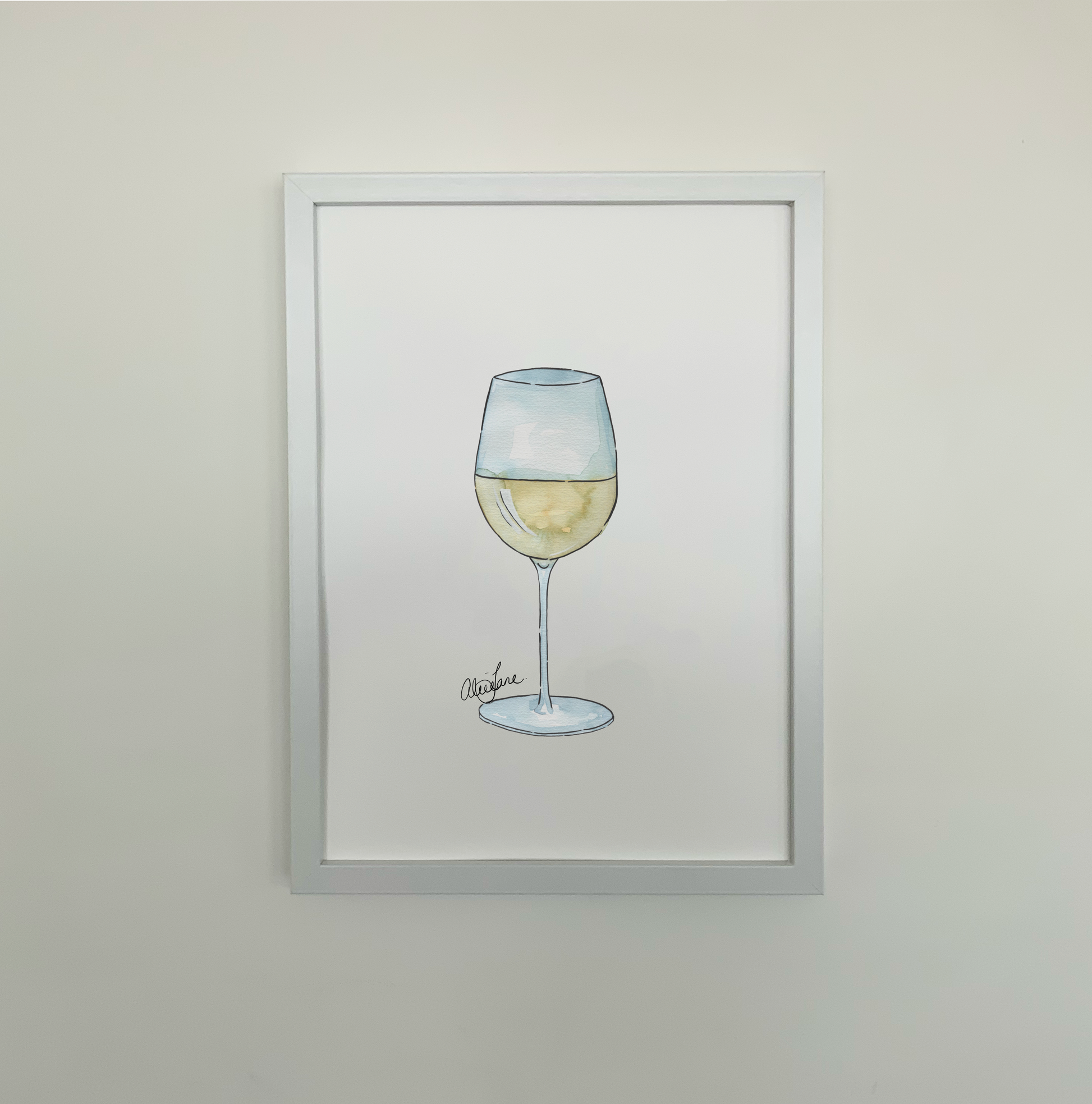 White Wine Print - AliceJane