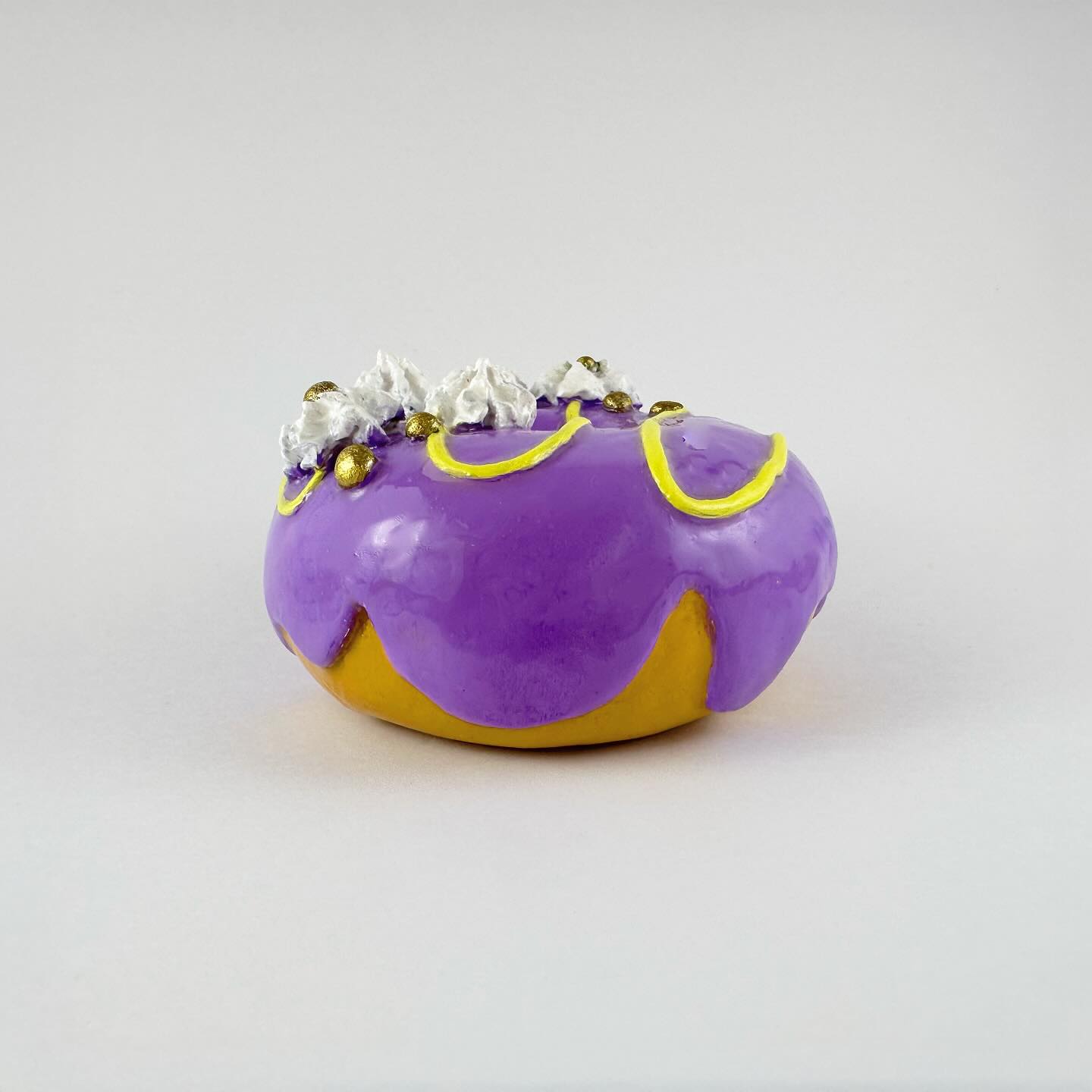Purple and Gold Donut 🍩