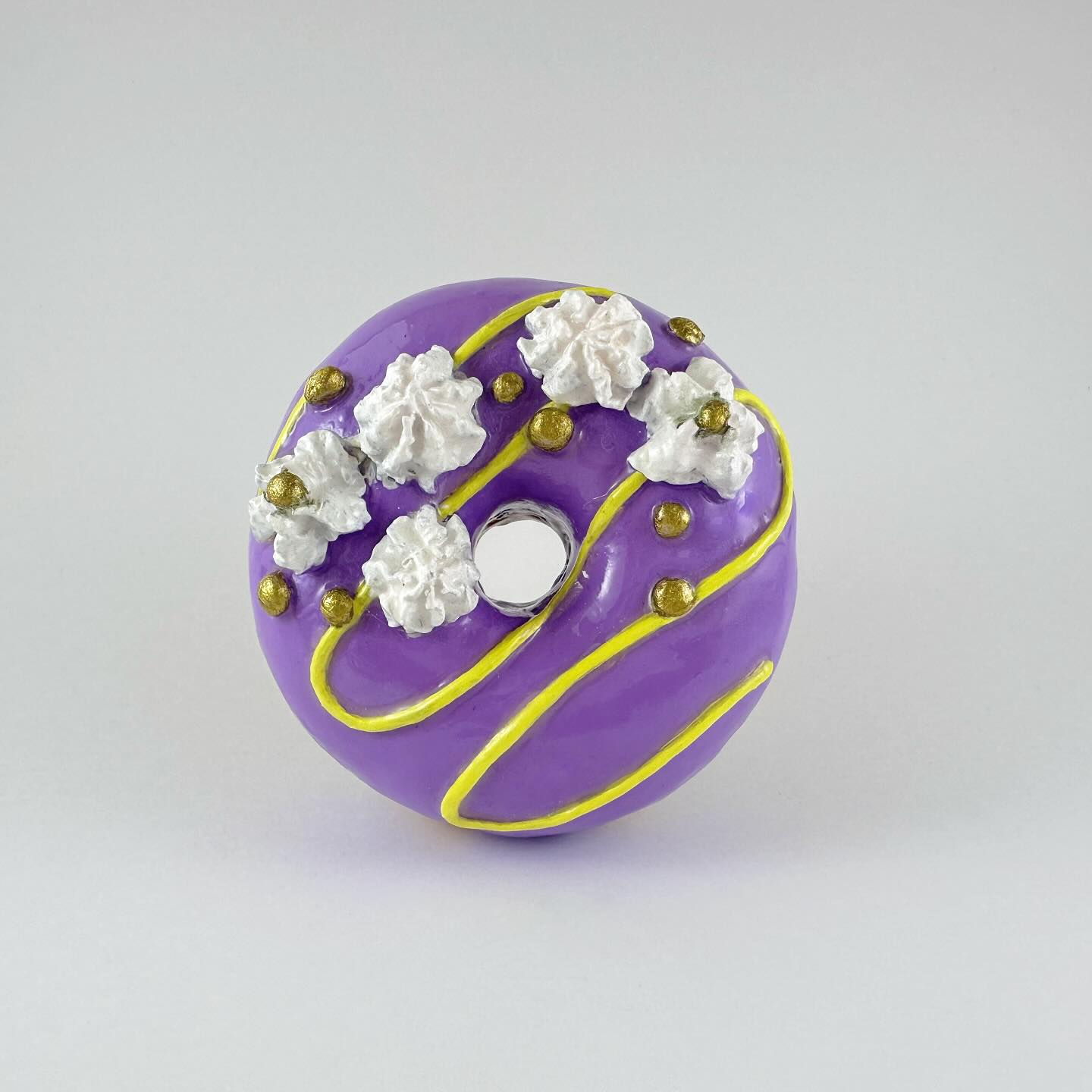 Purple and Gold Donut 🍩