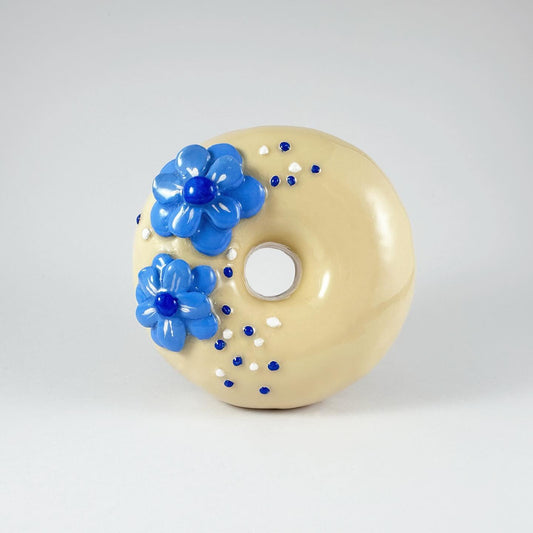 Blue Flowers Donut 🍩