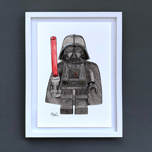 Star Wars Darth Vader Lego Print - Alice Jane Art & Prints