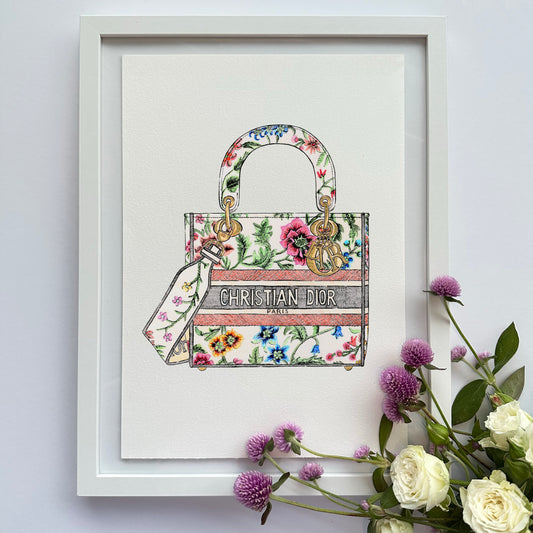 Floral Handbag Print - Alice Jane Art & Prints