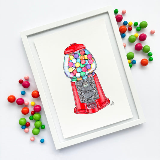 Gum Ball Machine - Alice Jane Art & Prints