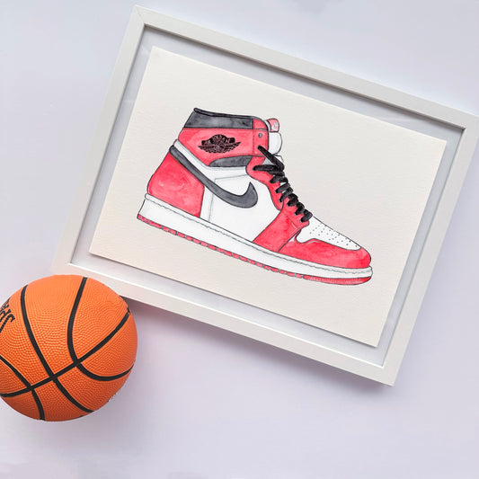 Air Jordan shoe print - Alice Jane Art & Prints