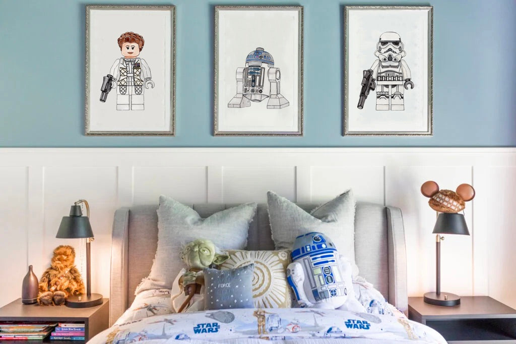 Star Wars Princess Leia Lego Print - Alice Jane Art & Prints