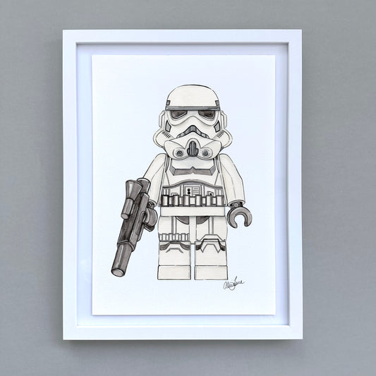 Star Wars Stormtrooper Lego Print - Alice Jane Art & Prints