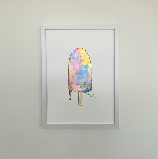 Rainbow Paddlepop print - AliceJane