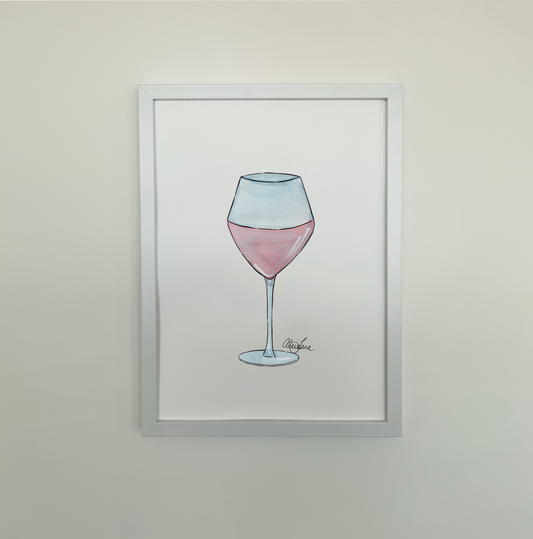 Rose Wine Print - AliceJane