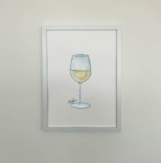 White Wine Print - AliceJane